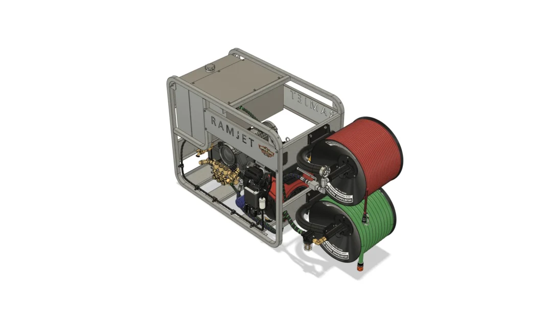 ⁦RAMJET – מכונת פתיחת סתימות בלחץ מים גבוה 5,000 PSI, עוצמתית ואמינה – מהחזקות והמבוקשות בישראל בקטגוריה, מבית The Jetters Edge מאוסטרליה.⁩ – תמונה ⁦3⁩