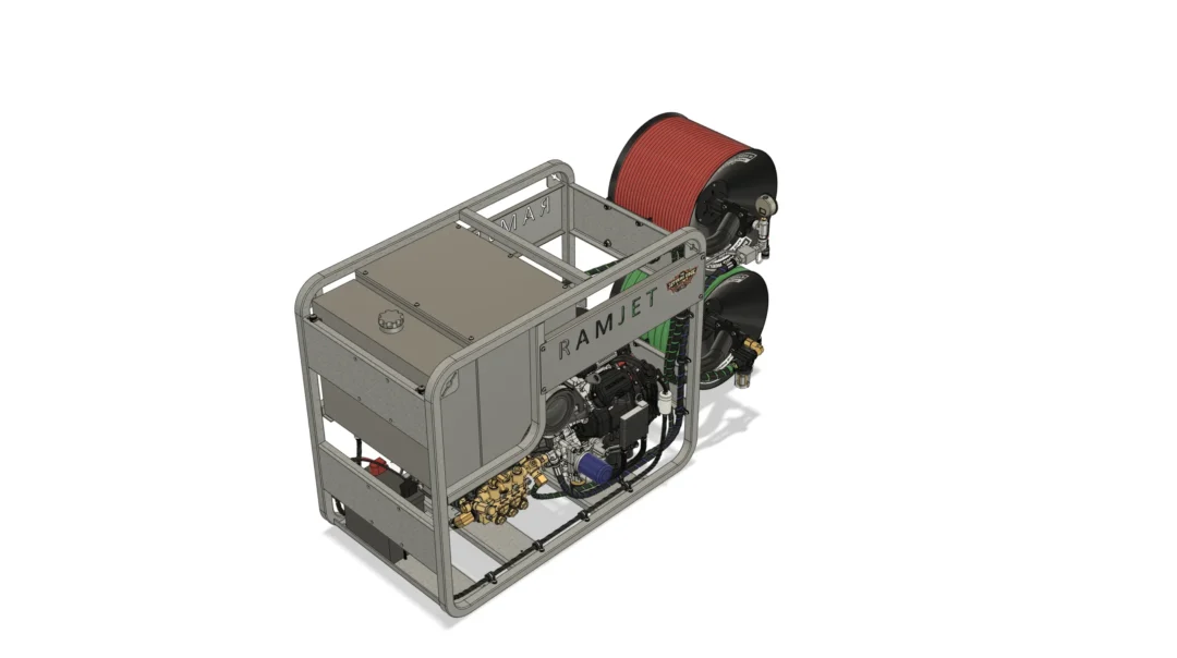 ⁦RAMJET – מכונת פתיחת סתימות בלחץ מים גבוה 5,000 PSI, עוצמתית ואמינה – מהחזקות והמבוקשות בישראל בקטגוריה, מבית The Jetters Edge מאוסטרליה.⁩ – תמונה ⁦4⁩