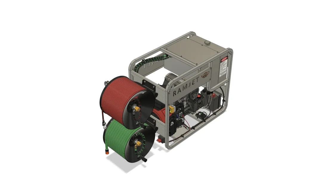 ⁦RAMJET – מכונת פתיחת סתימות בלחץ מים גבוה 5,000 PSI, עוצמתית ואמינה – מהחזקות והמבוקשות בישראל בקטגוריה, מבית The Jetters Edge מאוסטרליה.⁩ – תמונה ⁦5⁩