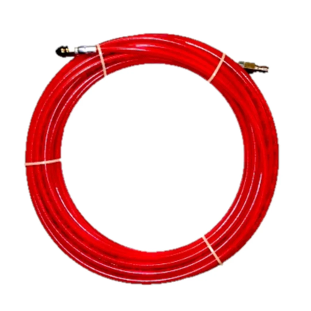 צינור 15 מטר לדיזה קוטר 1/8 Armadillo Redflex למכונת פתיחת סתימות בלחץ מים - TJE